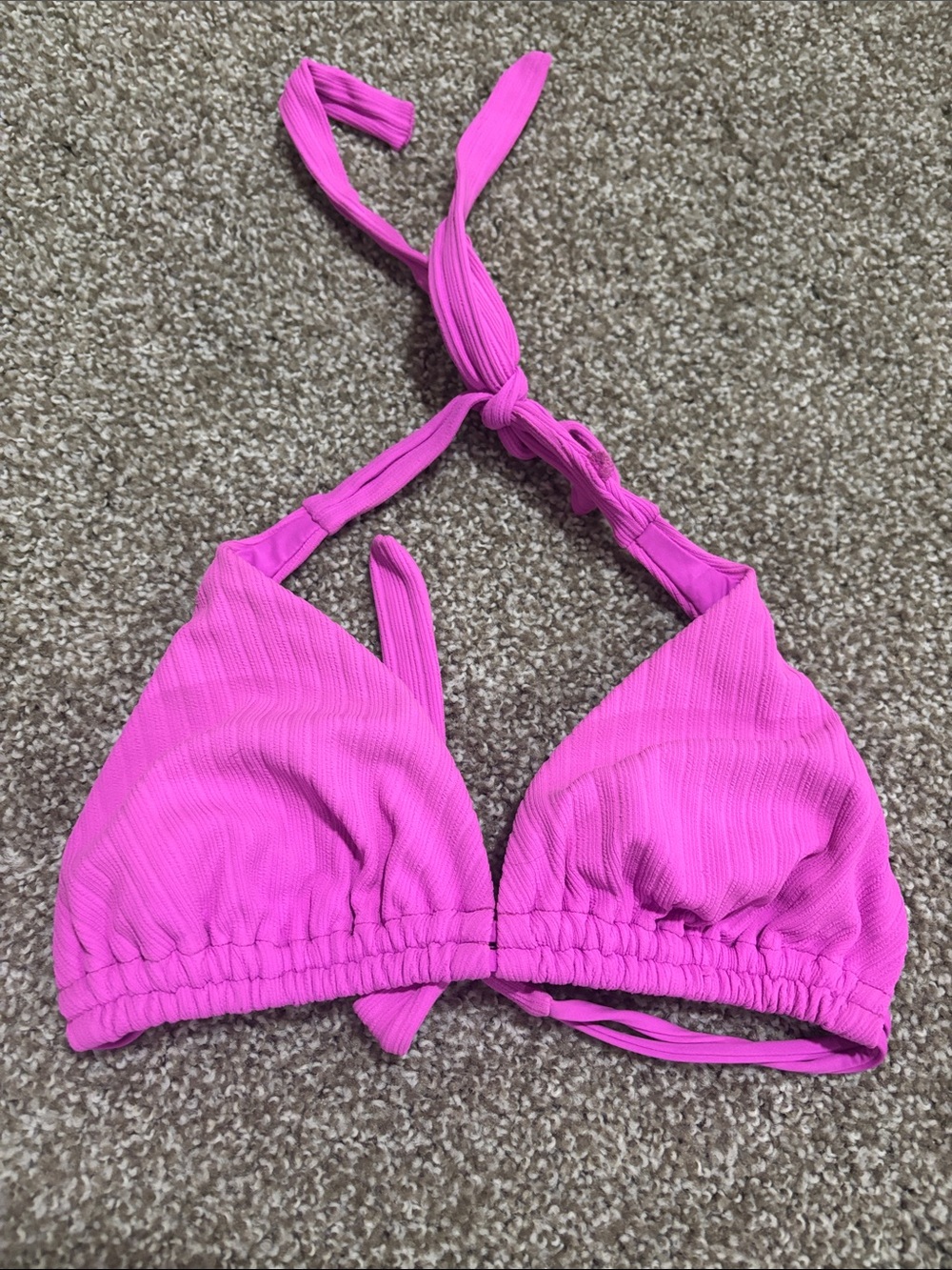 Lulifama pink ribbed swim top